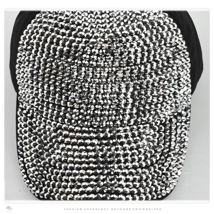 Wholesale Hat Polyester Diamond Sunshade Peaked Cap MOQ≥2 JDC-FH-XPeng001