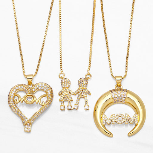 Jewelry WholesaleWholesale Mother's Day Love Necklace JDC-NE-AOS010 Necklaces 翱昇 %variant_option1% %variant_option2% %variant_option3%  Factory Price JoyasDeChina Joyas De China