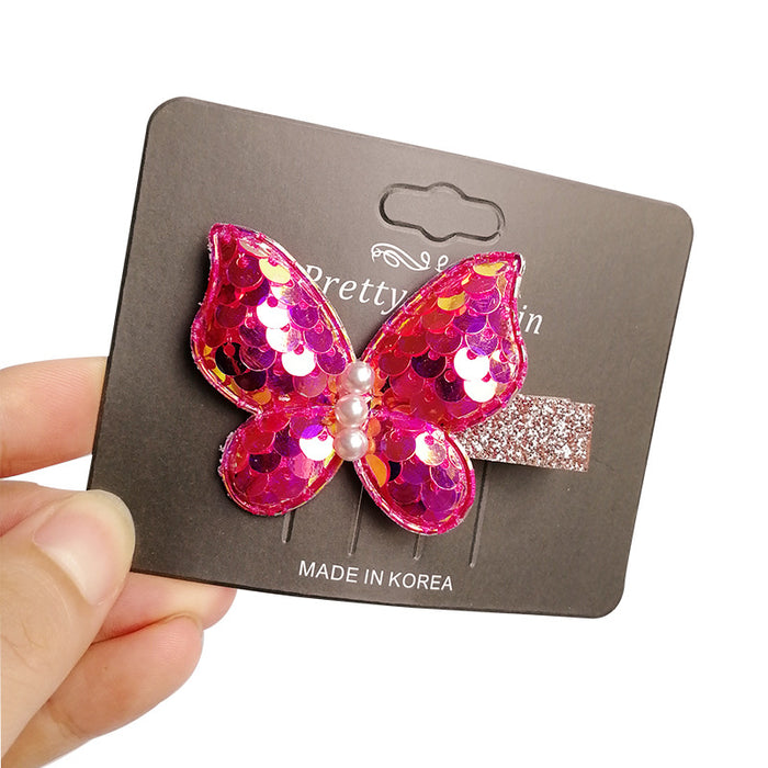 Jewelry WholesaleWholesale Butterfly Little Girl Cute Pearl Simulation Butterfly Hair Clip JDC-HC-Manlun005 Hair Clips 漫沦 %variant_option1% %variant_option2% %variant_option3%  Factory Price JoyasDeChina Joyas De China