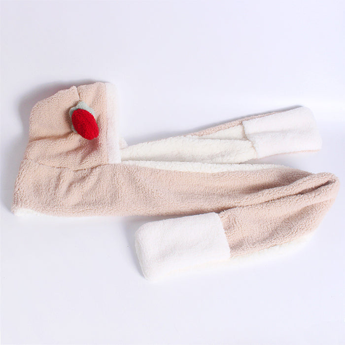 Wholesale Hats Scarves Gloves Three-in-One Cotton Acrylic Thickened Warm JDC-SF-Kaip015