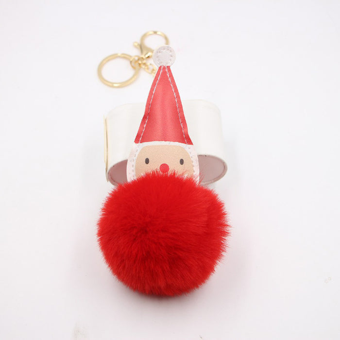 Wholesale Keychain Leather Christmas Cute Plush Gift JDC-KC-Zuge071