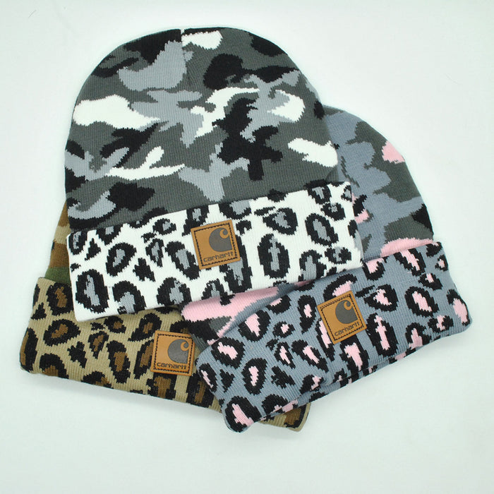 Sombrero mayorista de camuflaje acrílico leopardo gat (f) JDC-FH-PNI008