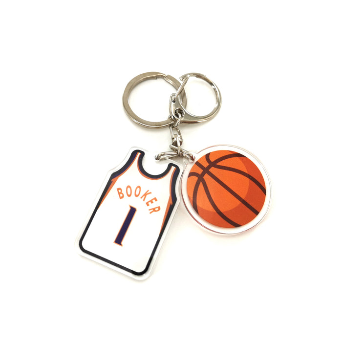 Wholesale Keychain Acrylic Basketball Jersey Pendant (F) JDC-KC-YTai007