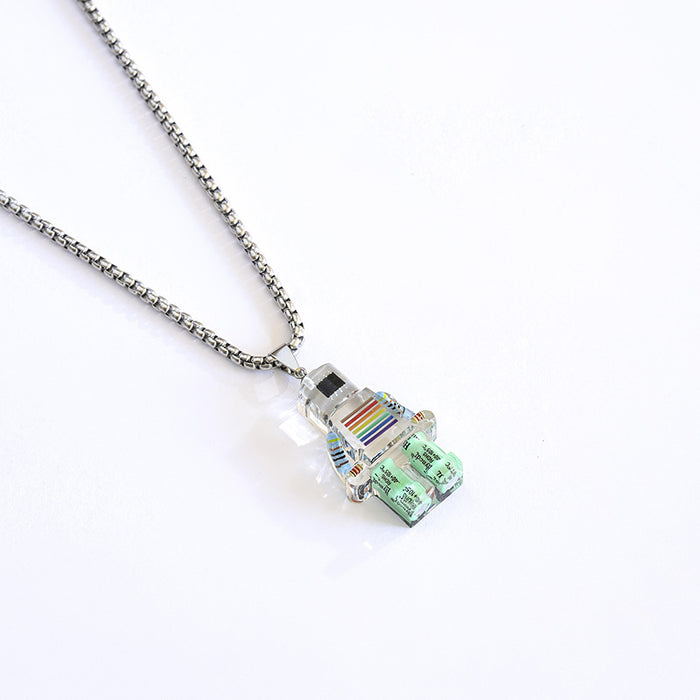 Wholesale Necklaces Plastic Resin Robot MOQ≥2 JDC-NE-AoLu001