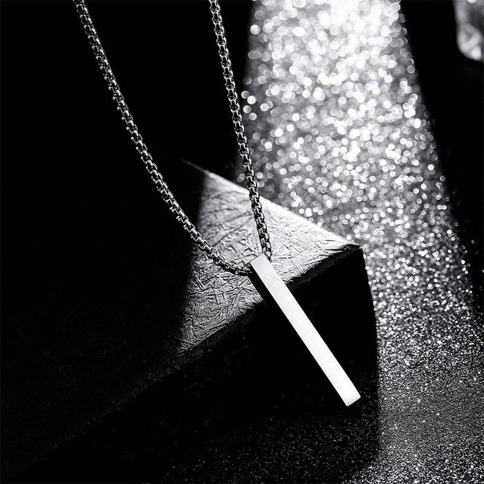 Wholesale Necklaces Titanium Steel Fashion Simple Square MOQ≥2 JDC-NE-LiL004