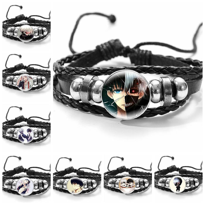 Wholesale Braided Bracelet Leather Beaded Jewelry JDC-BT-SongX006