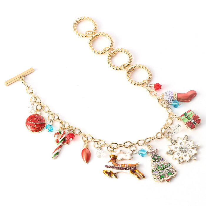 Wholesale Bracelet Alloy Christmas bracelet MOQ≥5 JDC-BT-ShaoH011