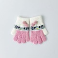 Wholesale Gloves Knitted Kids Warm Knitted Gloves Cartoon Cats JDC-GS-HaiL005