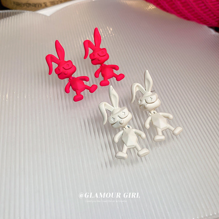 Wholesale Alloy Earrings Cute Small Rabbit JDC-ES-BY331