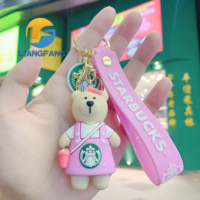 Wholesale Trend Cartoon Epoxy Keychain Cute Doll JDC-KC-LFang001