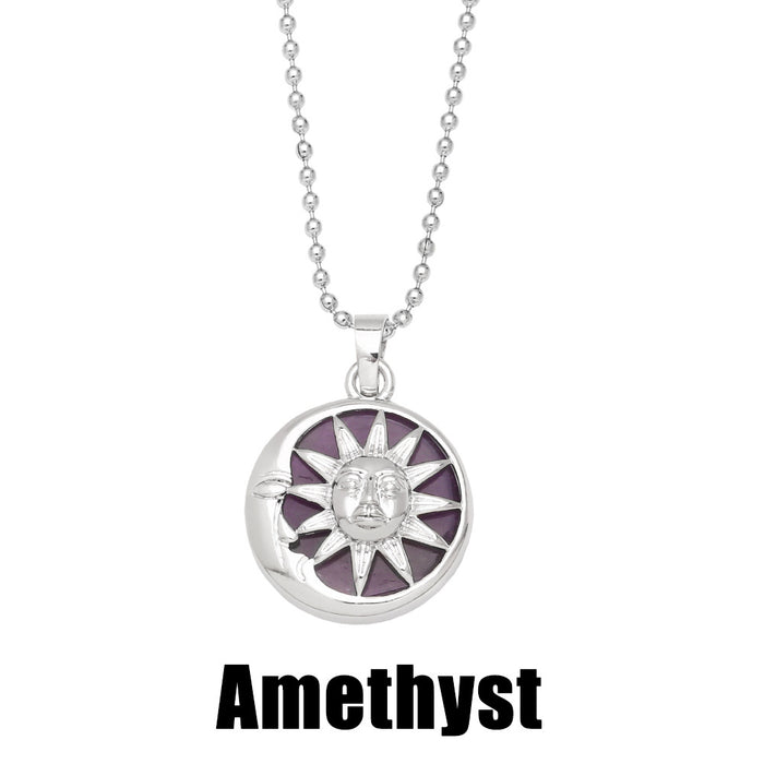 Wholesale Sun Moon Crystal Necklace For Women JDC-NE-PREMAS022