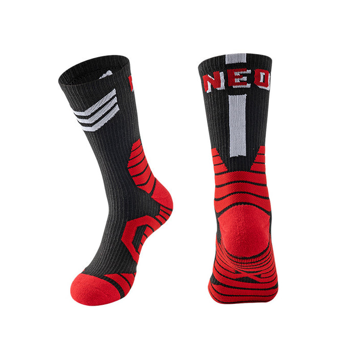 Wholesale Sock Cotton Basketball Socks Adult Medium Tube Thickened Breathable JDC-SK-JinR001