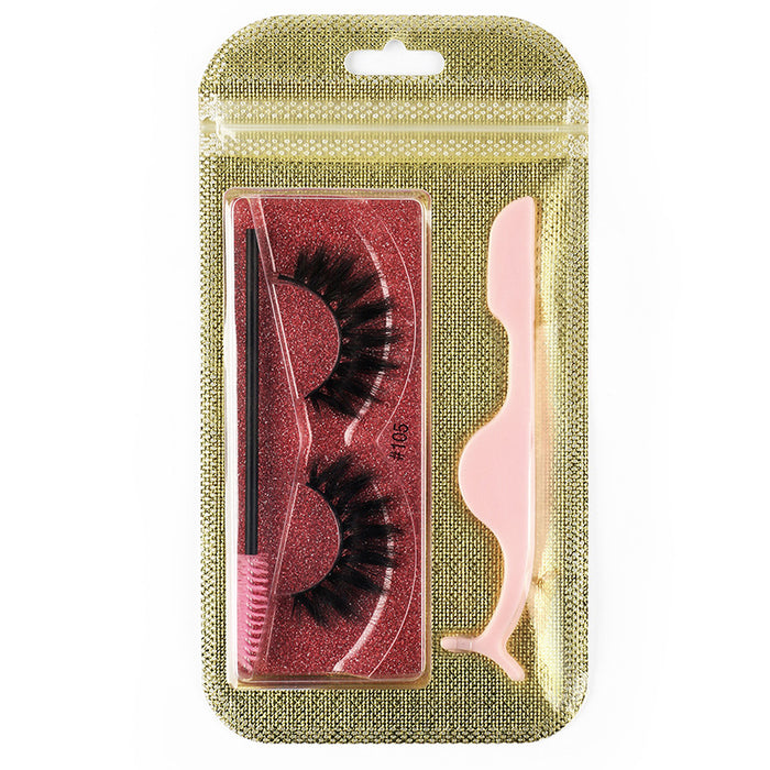 Wholesale combination 3d false eyelashes natural thick pair MOQ≥3 JDC-EY-LanJL002