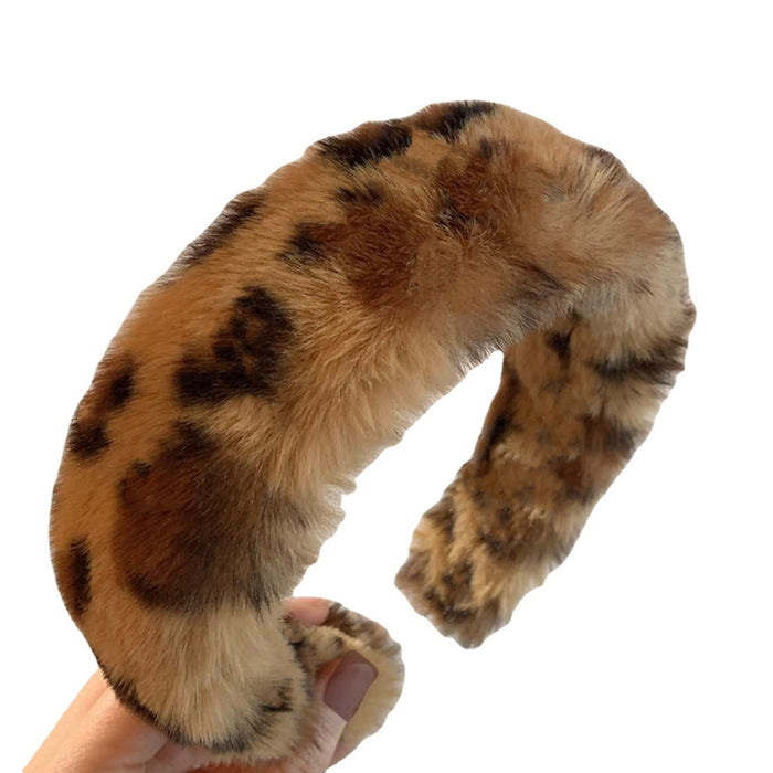 Wholesale Headband Yarn Leopard Print Anti-Slip JDC-HD-Junh001