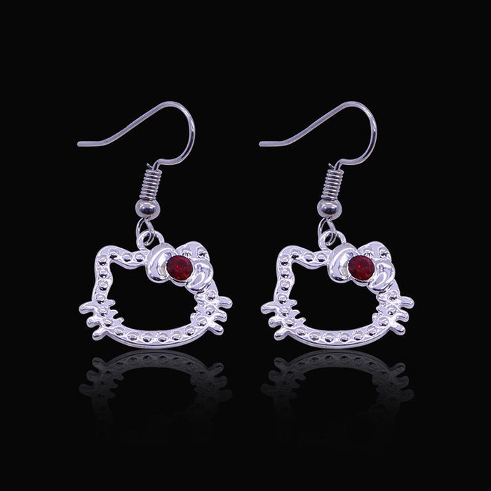 Wholesale Ruby Jewelry Set Necklace Bracelet Earrings Three Piece Set JDC-NE-TianG003