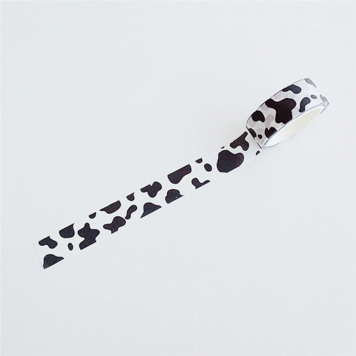 Cinta al por mayor papel patrón de leche de leopardo cinta de punto de impresión jdc-tp-xiaoa001