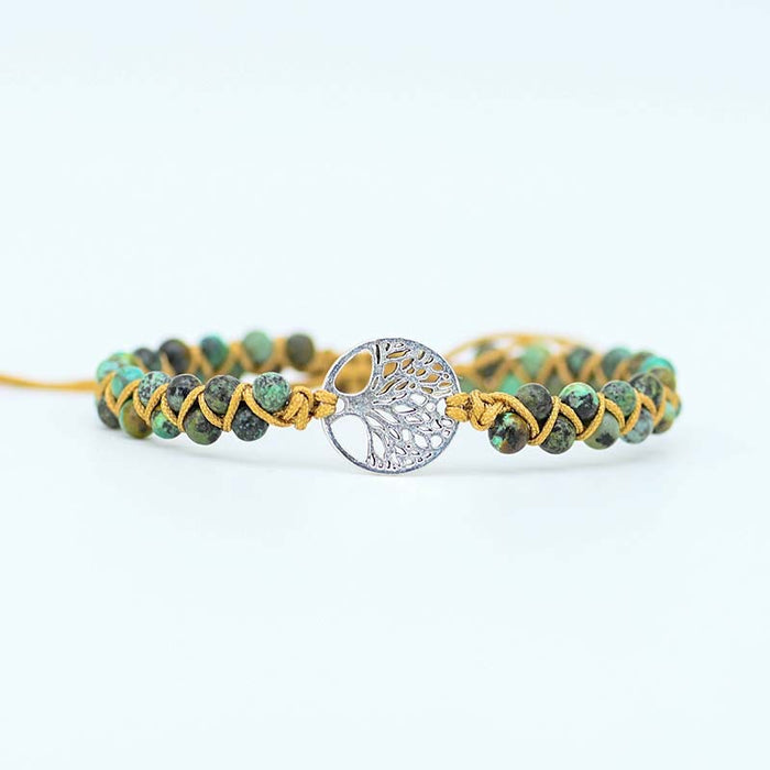 Wholesale Bracelet Stone Tree of Life Hand Jewelry MOQ≥2 JDC-BT-JinL003