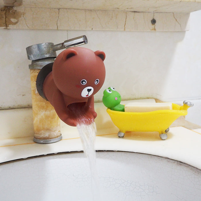 Wholesale Decorative Cartoon Big Shark Faucet Extender Baby Hand Wash Aid (M) JDC-DCN-JingH003