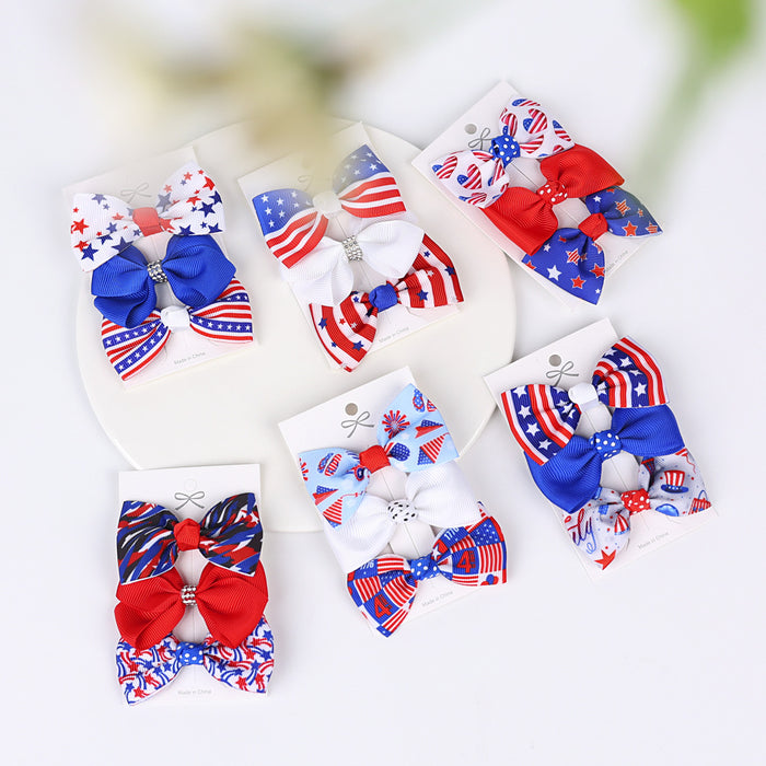 Wholesale American National Thread With Hairpin Independence Sun Edge Clips 3 Sets JDC-HC-QiuN001