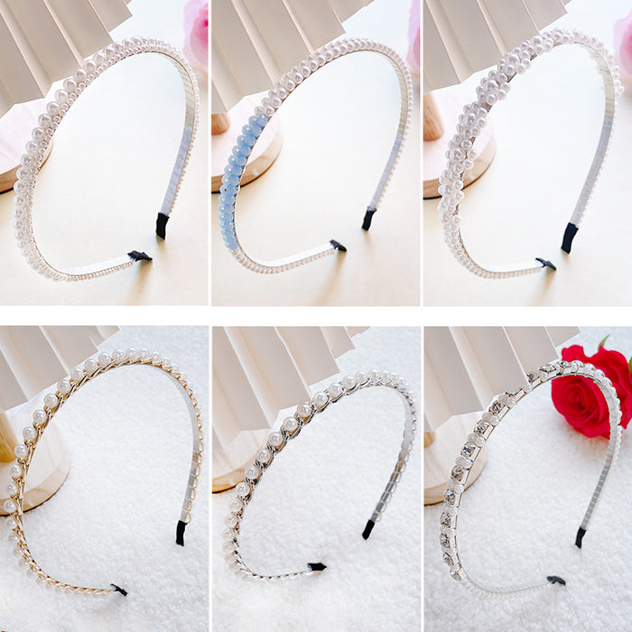 Wholesale pearl headband hair accessories headband headwear wild match JDC-HD-YYang016