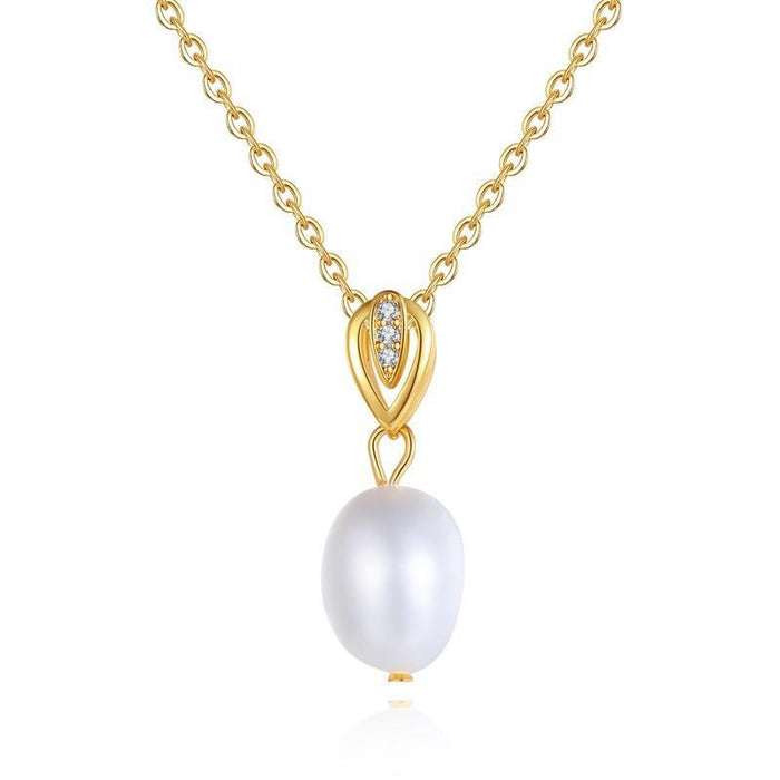 Collares al por mayor de oro Pearl Design Sense Elegance JDC-Ne-Beif005