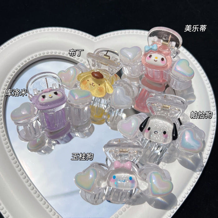 Wholesale plastic cute glitter jelly love cartoon（M）MOQ≥2 JDC-HC-BL0016