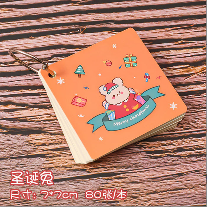Wholesale Notebook Paper Cartoon Christmas Iron Circle Memo Pad JDC-NK-KuY004