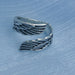 Jewelry WholesaleWholesale Angel Wings Feather Vintage Wing Ring JDC-RS-NS003 Rings 尼森 %variant_option1% %variant_option2% %variant_option3%  Factory Price JoyasDeChina Joyas De China