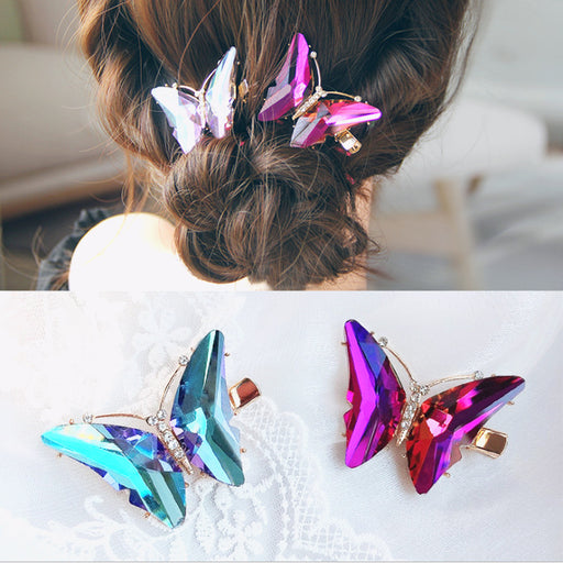 Jewelry WholesaleWholesale Colored Diamond Butterfly Super Flash Rhinestone Hair Clip JDC-HC-GS104 Hair Clips 格尚 %variant_option1% %variant_option2% %variant_option3%  Factory Price JoyasDeChina Joyas De China
