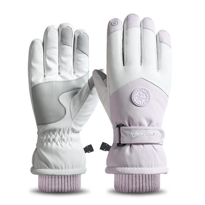 Wholesale Gloves Acrylic Waterproof Anti-Slip Thickened Outdoor Gloves Touch Screen MOQ≥2 JDC-GS-ShengD001