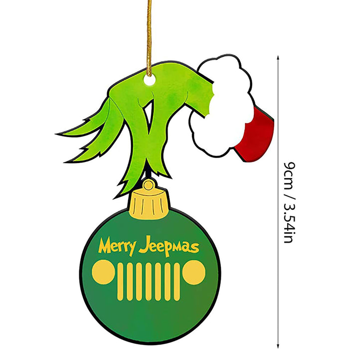 Wholesale Decorative Acrylic Christmas Tree Cartoon Double Sided Printing Pendant JDC-DCN-CaiXin004