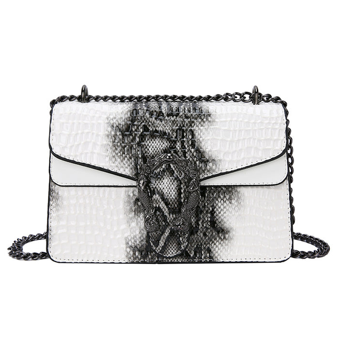 Wholesale Shoulder Bag Synthetic Leather Crocodile Pattern Vintage Chain (F) JDC-SD-Suok005