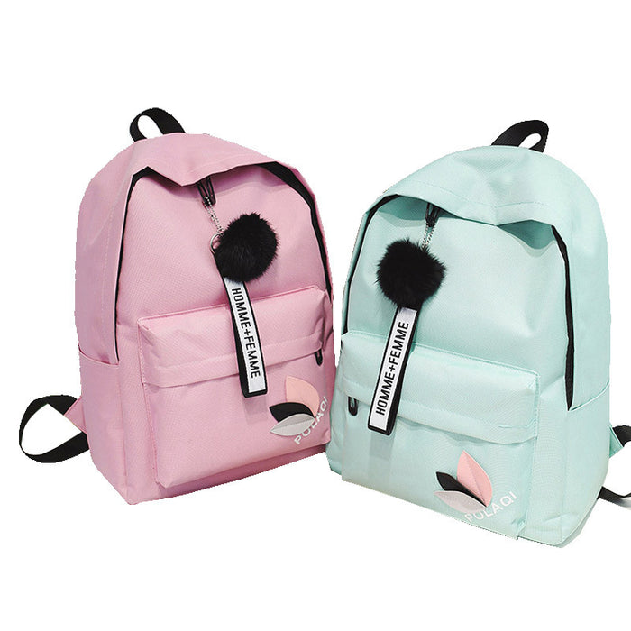 Wholesale canvas student backpack leaves MOQ≥3 JDC-BP-Xuanku007