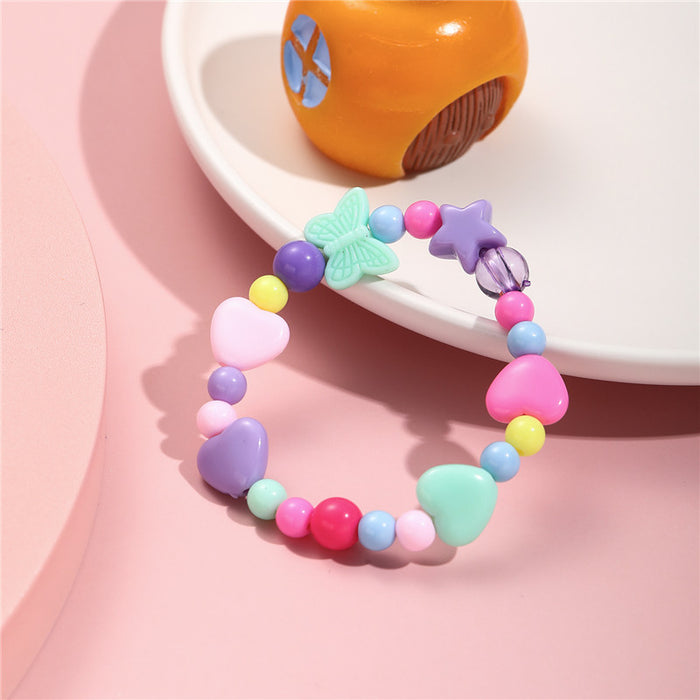 Wholesale Bracelet Alloy Children Butterfly Star Beads JDC-BT-ZhuoM006