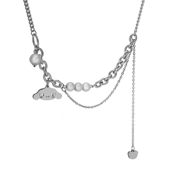 Wholesale simple letter H niche design necklace MOQ≥2 JDC-NE-ChenY030
