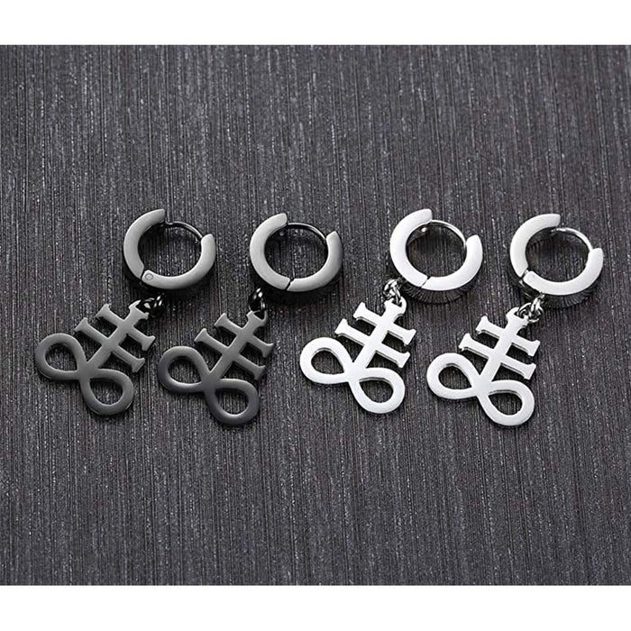 Wholesale Earrings Metal Simple 8 Letter Ear Buckles MOQ≥2 JDC-ES-JiM007