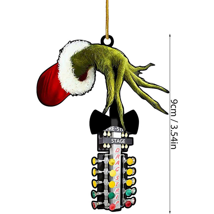 Cartoon de árbol de Navidad acrílico decorativo al por mayor Cartoon Colgante de impresión de doble cara JDC-DCN-CAIXIN004