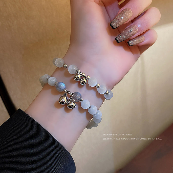 Brazalete al por mayor Opal Pearl Crystal Love Pendse Hand Jewelry JDC-BT-Hanj038