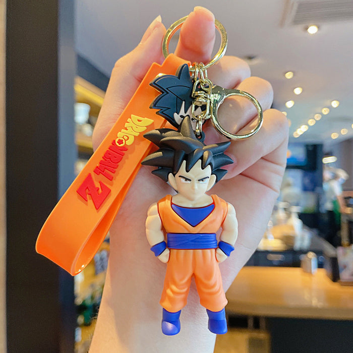 Wholesale Keychains For Backpacks Keychain Cute Goku PVC Epoxy Doll JDC-KC-JG237