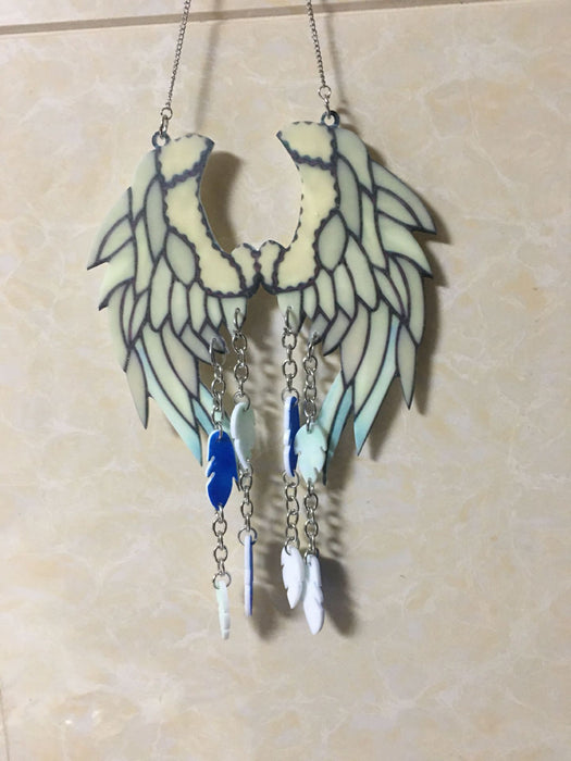 Wholesale pendant angel wings wind chime pendant MOQ≥2 JDC-DC-MinD005