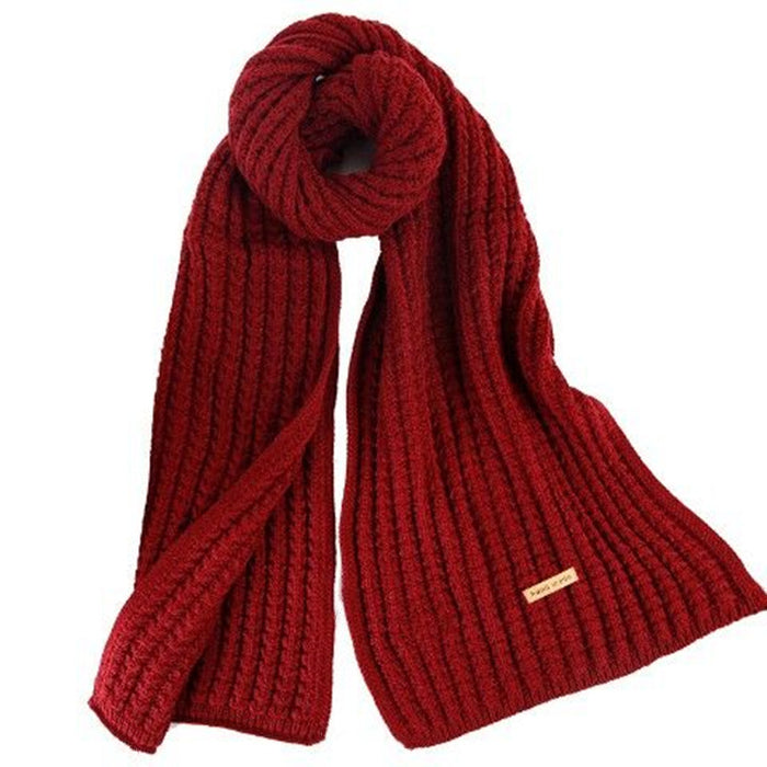 Bufanda al por mayor Cashmere Warm Winter Knit Solid JDC-SF-Zhenl002