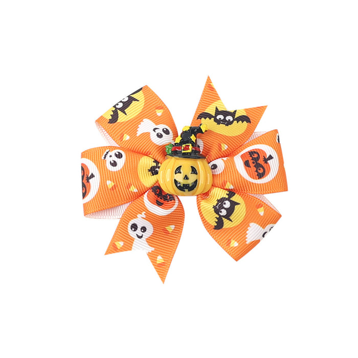 Central de cabello para niños al por mayor Halloween Bat Bail Pumpkin Head JDC-HC-QIUN007