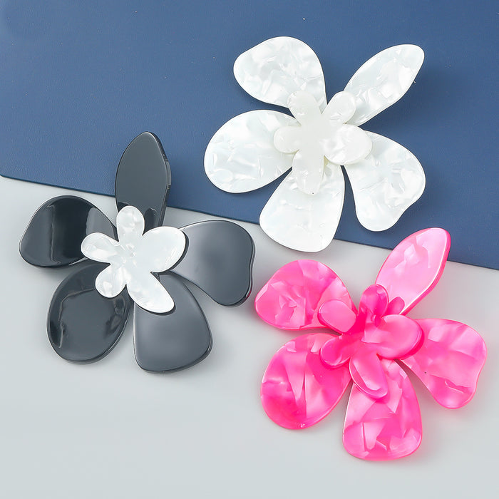 Wholesale Flower Earrings Acetate Sheet JDC-ES-JL1095