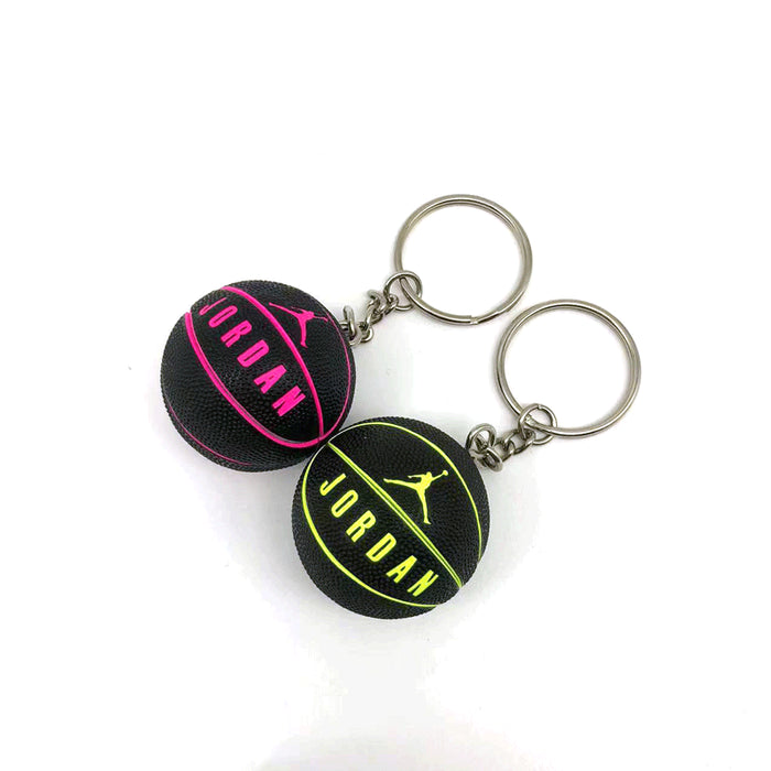 Wholesale creative basketball particle shape trend accessories keychain MOQ≥2 JDC-KC-HLv004