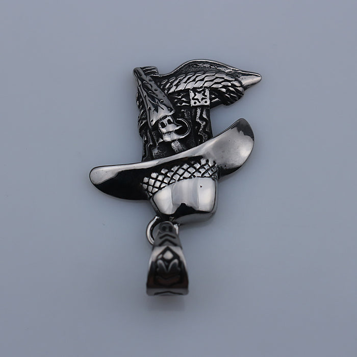 Wholesale Necklaces Titanium Western Cowboy Men MOQ≥2 JDC-NE-GongY001