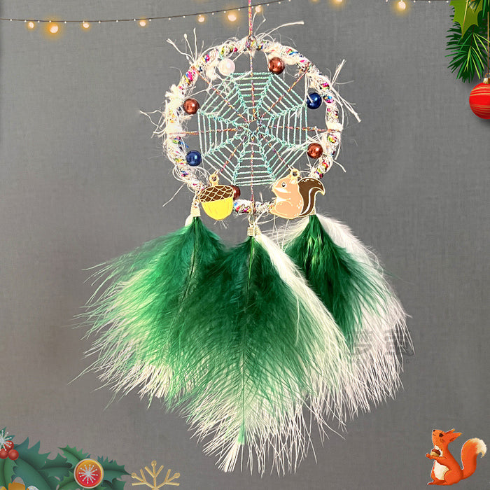 Wholesale Dream Catcher Feather Christmas Decorative Pendant MOQ≥2 JDC-DC-MYing037