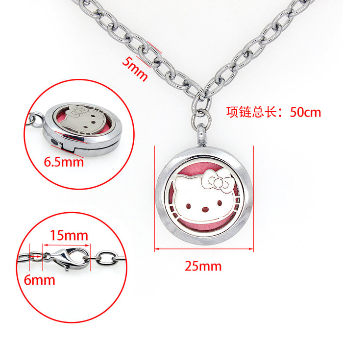 Wholesale Aromatherapy Necklace Creative Mosquito Repellent Necklace Can Drop Perfume (M) JDC-NE-AOXI001