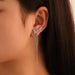 Jewelry WholesaleWholesale Asymmetric Butterfly Zircon Tassel Copper Earrings JDC-ES-D202 Earrings 晴雯 %variant_option1% %variant_option2% %variant_option3%  Factory Price JoyasDeChina Joyas De China