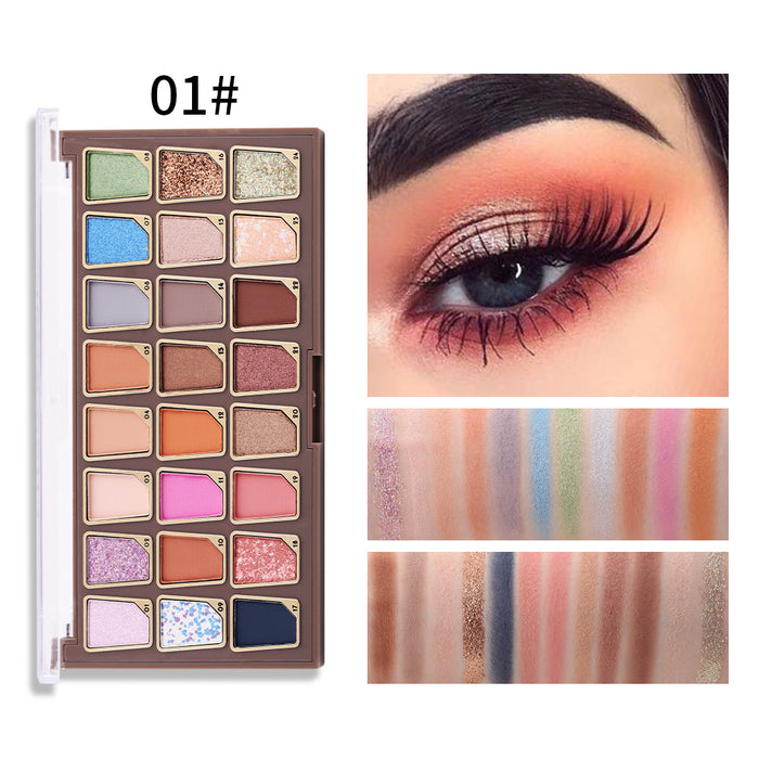 Wholesale Color Eyeshadow Palette Makeup Pearly Matte Glitter Eyeshadow MOQ≥3 JDC-EY-MR003