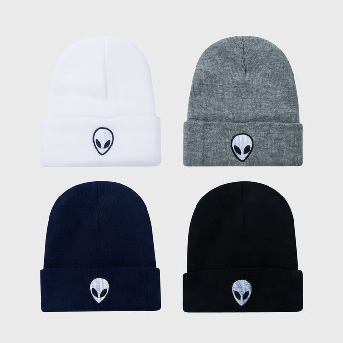 Wholesale knitted hat autumn winter embroidery hat fashion pullover cap MOQ≥2 JDC-FH-YuGe003